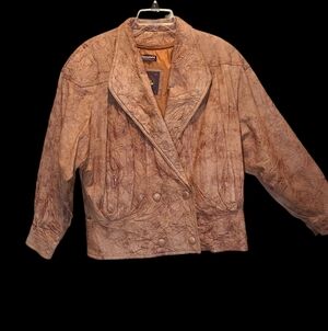 Vintage Brown Leather Jacket